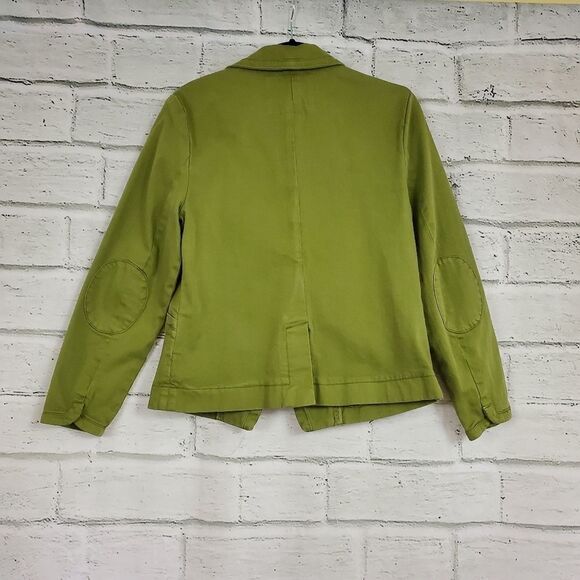 Cartonnier green jean jacket one button blazer - Picture 6 of 9